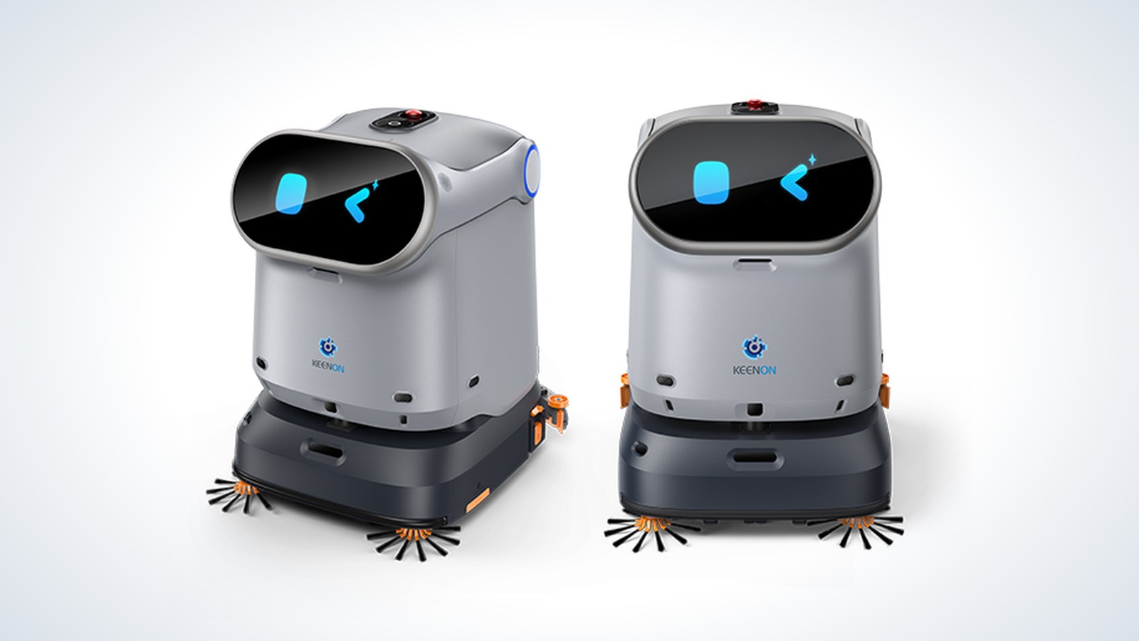 Kleenbot C40-S Reinigungsroboter von BICH Consulting in zwei Ansichten vor hellem Hintergrund