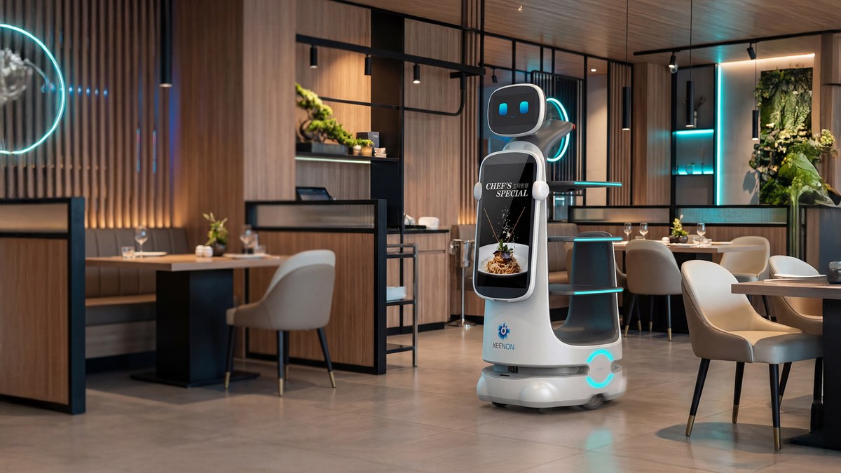 Servierroboter T10 im Einsatz in einem Restaurant